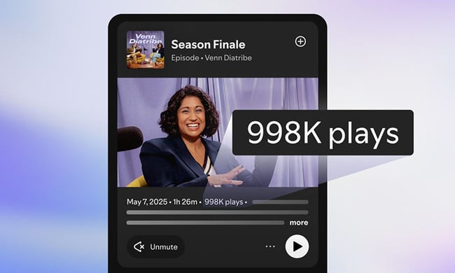 【図】Spotifyに実装された再生回数表示機能「Plays」