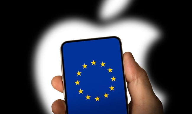 【写真】AppleとEUのイメージ