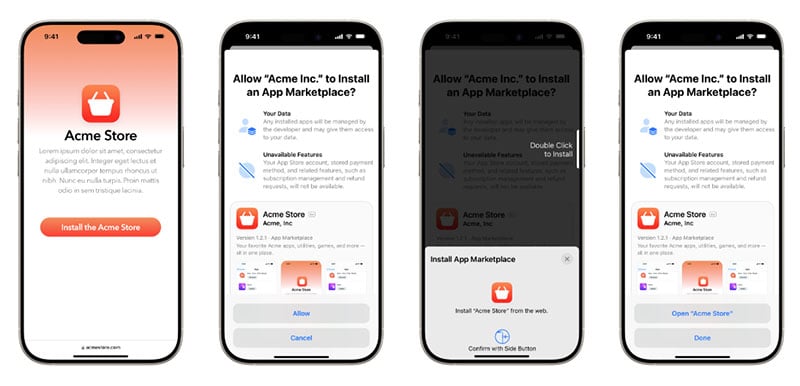 【図】iOS 18.6で実装され、iOSアプリのインストール体験のイメージ
