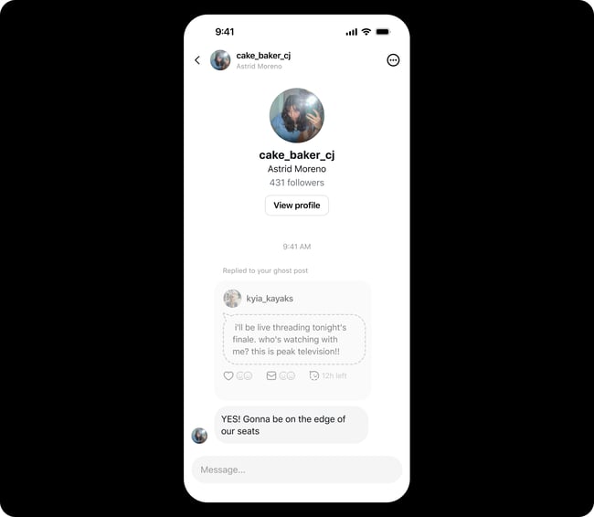【図】Threadsのゴースト投稿機能