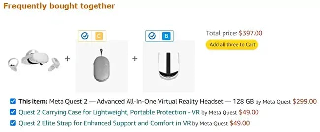 【図】Amazonのパーソナライズレコメンドのスクリーンショット