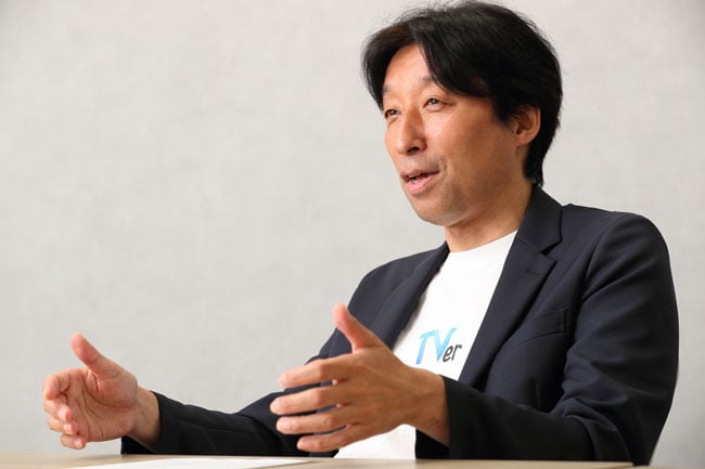 【写真】蜷川新治郎氏（取材時TVer事業統括責任者／現テレビ東京 執行役員）